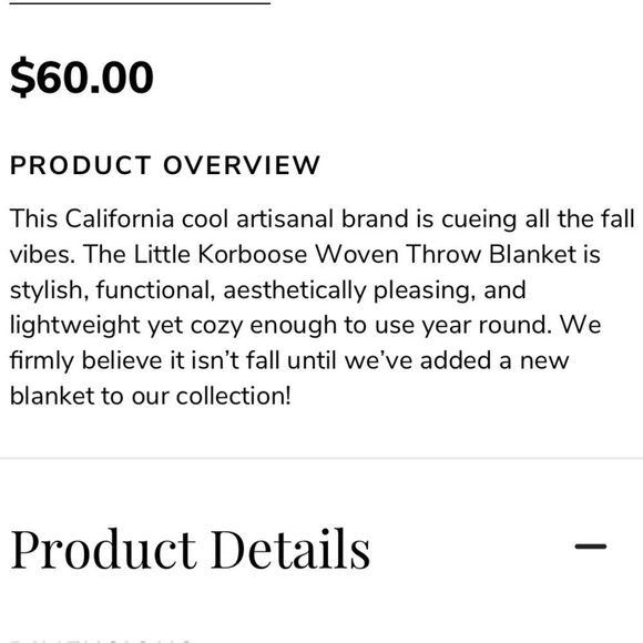 THROW BLANKET NIB LITTLE KORBOOSE BY APRIL NEMETH TAUPE IN COLOR LIGHTWEIGHT - Picture 2 of 4